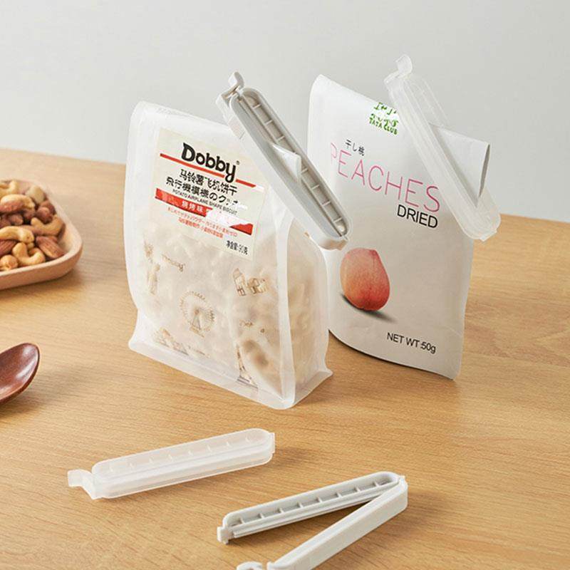 日式零食袋茶叶奶粉食品袋夹子简易开口密封夹器塑料食物夹子5个