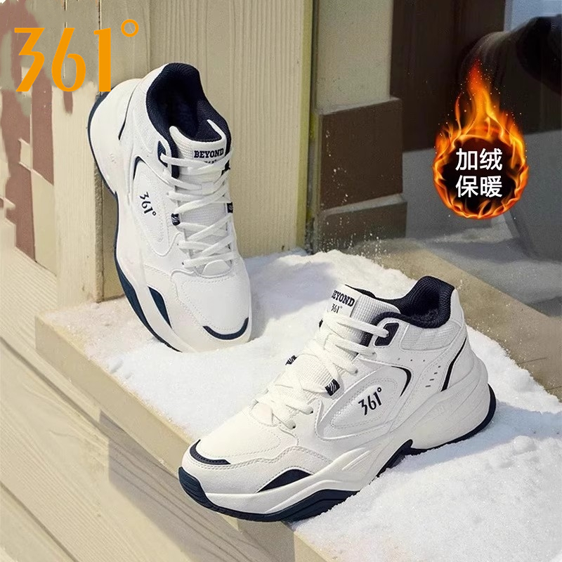 361加绒女鞋防滑保暖老爹鞋