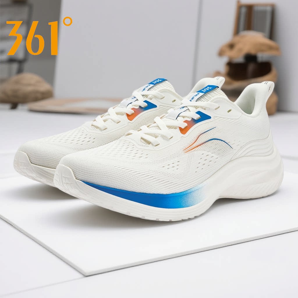 361男鞋运动鞋春秋季新品舒适轻便网面透气通勤缓震软底跑步鞋子