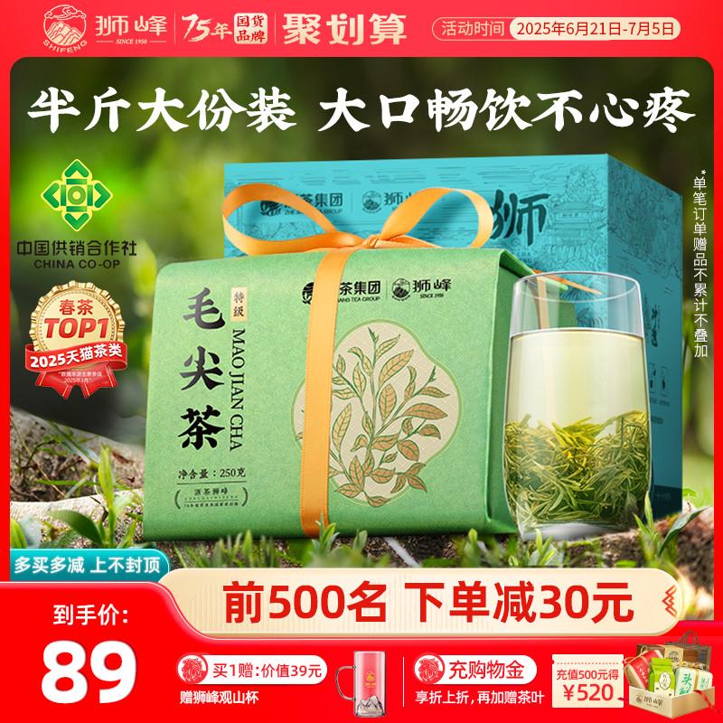 牌绿茶毛尖茶叶2025新茶特级春茶正宗纸包250g散装官方旗舰店