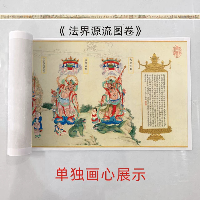 清代丁观鹏《法界源流图卷》人物