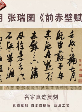 明张瑞图前赤壁赋行草书法名家真