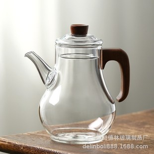 復古綠茶耐熱玻璃仿宋壺加厚花茶執(zhí)壺帶濾網(wǎng)家用R煮茶溫酒器燒水
