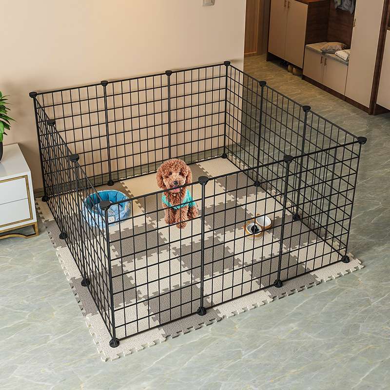 宠物围栏狗狗隔离门狗笼护栏铁小型犬泰迪室内狗窝家用栅栏狗笼子
