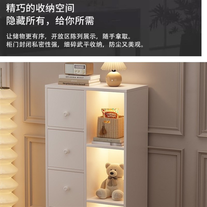 书架落地学生置物架简约家用转角多层收纳置物柜S简易小型飘窗书