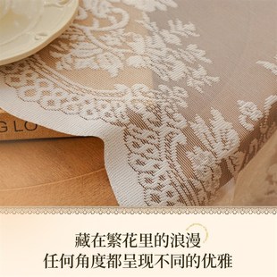 法式 蕾絲紗簾波浪紗透光不透人白紗客廳臥室陽臺R飄窗成品窗簾