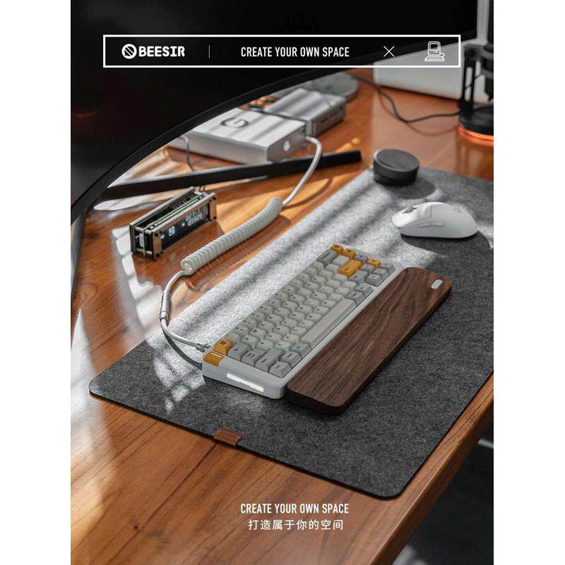 beesir毛毡鼠标垫桌垫电脑键盘笔记本书桌毛毡桌垫滑鼠垫超大号