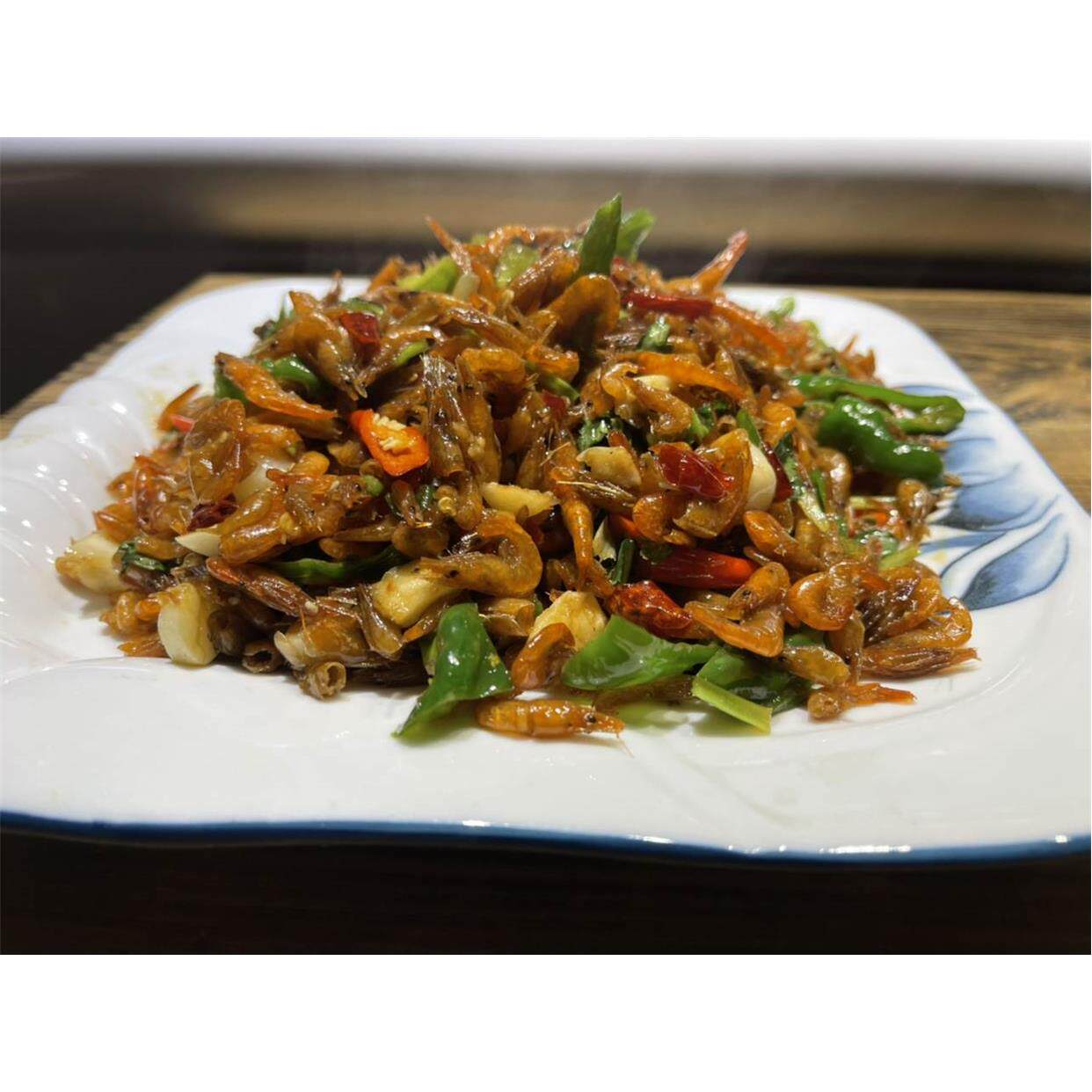 微山湖特产辣椒炒小虾红虾米河虾干淡水虾红虾炒圈鱼 一斤装