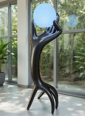 2025款北欧设计师创意手臂造型落地灯客厅装饰摆件家居艺术雕塑灯
