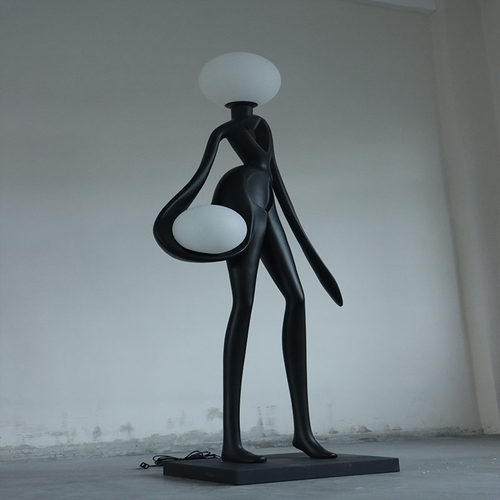 2025新款现代艺术抽象人物造型落地灯家居客厅创意装饰雕塑大摆件