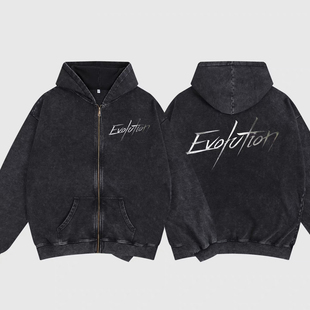 Evolution进化演唱会苏州周边锋哥同款百搭显瘦连帽卫衣拉链外套