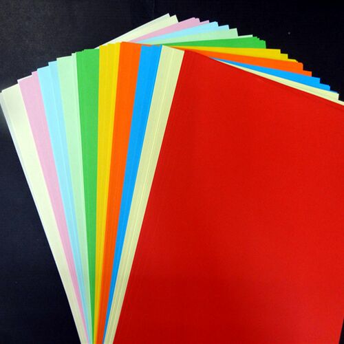 A4彩色纸 A4彩色复印纸 DIY手工纸 彩色卡O纸 A4纸100张装