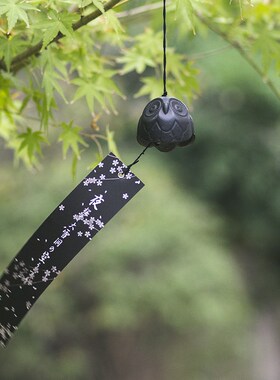 日式南部铸铁风铃国风复r古金属门窗挂件露营户外铃铛生日礼物挂