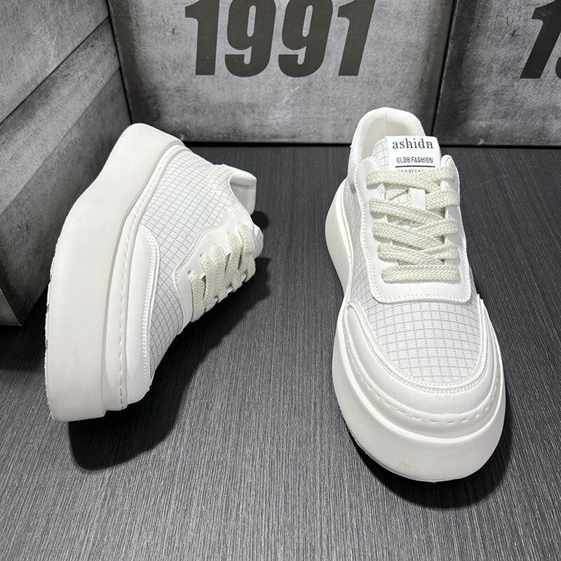 网红爆款2025春季新款男鞋厚底增高鞋子款帆布鞋低帮透气男士板鞋,流行男鞋,休闲板鞋,淘宝优惠券,粉丝福利购,淘宝优惠卷