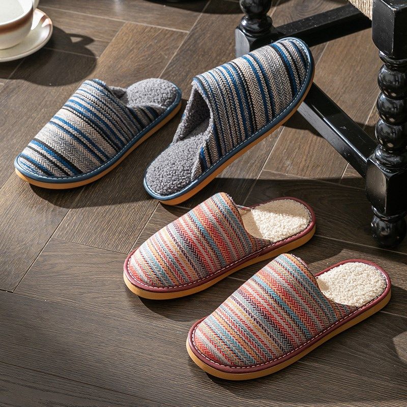 秋冬季棉亚麻居家j布艺加绒保暖情侣棉拖鞋男女室内家居用防滑静,居家布艺,居家棉拖/棉鞋,淘宝优惠券,粉丝福利购,淘宝优惠卷