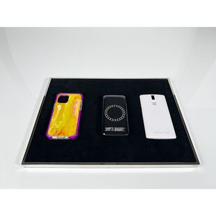 手机展架平果配件托盘耳机不锈钢金属底座珠宝首饰展示托架伍亿