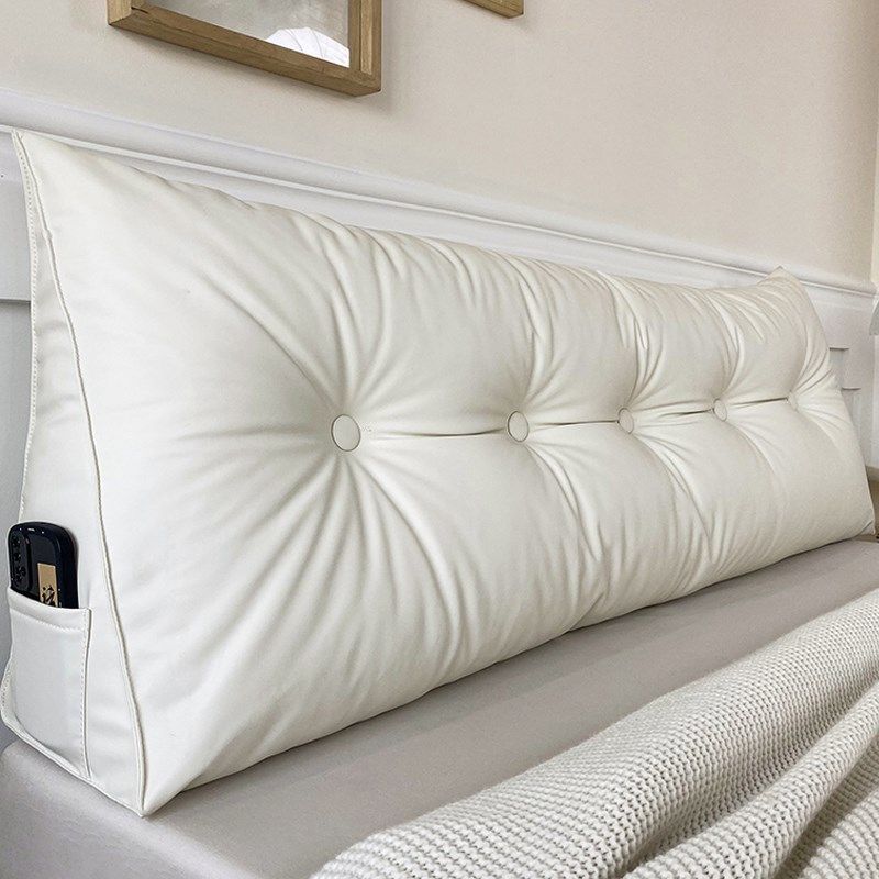 2024新款舒适j透气猫抓皮三角靠垫床头软包防撞靠背飘窗护腰靠枕,居家布艺,床头靠垫,淘宝优惠券,粉丝福利购,淘宝优惠卷