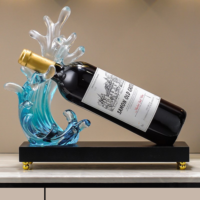 红酒架摆件创意家居客厅酒柜餐A边玻璃柜装饰品软装高级感轻奢高