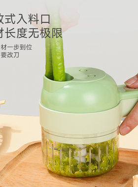 手持加特林自动配菜料理机无线电动捣蒜搅碎蒜泥机器切菜切葱神器