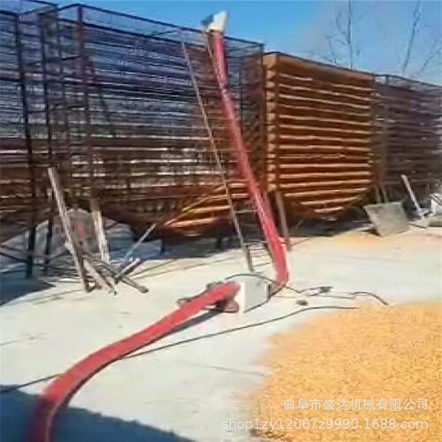 青岛码头卸粮食自动化气力吸粮机 中驱动弹簧蛟龙软管抽料机价格