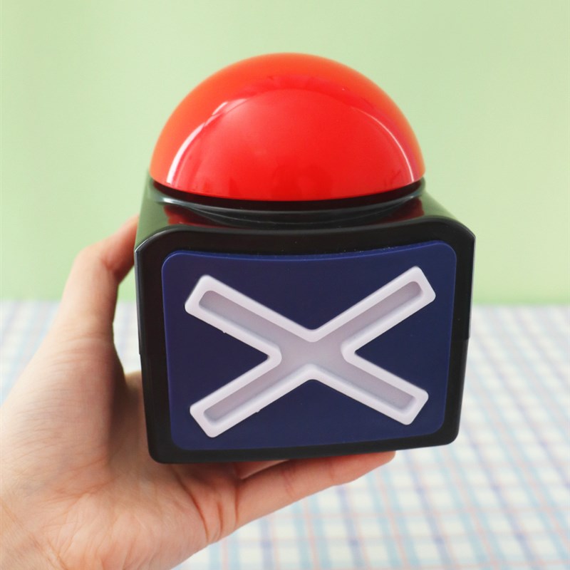 无线抢答器响铃亮o灯知识竞zz赛简易按铃器儿童答题比赛课堂互