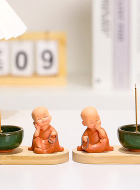 慧悟和尚香炉摆件琴棋书画装饰品