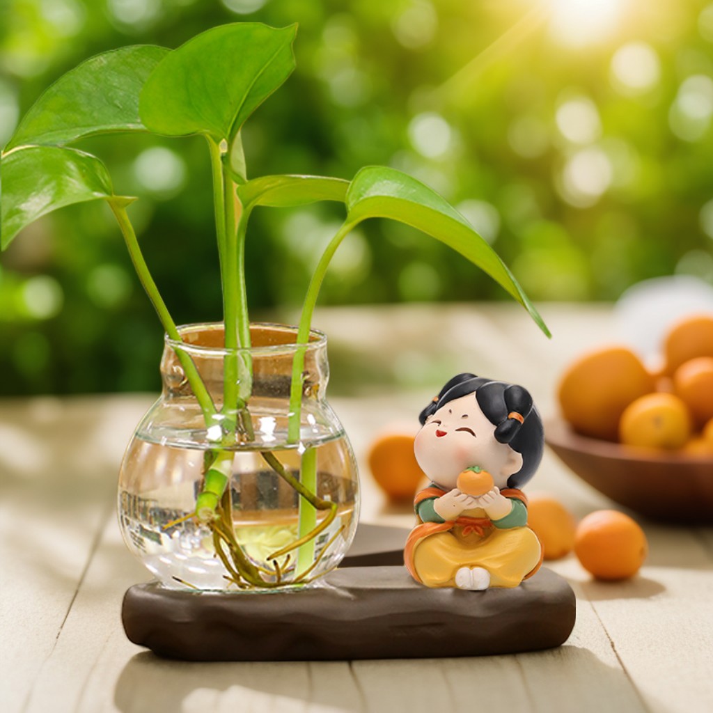 林卡森家居唐仕女花瓶水培摆件