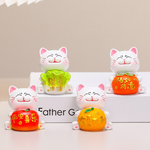 元气招财猫办公室桌面装饰品摆件