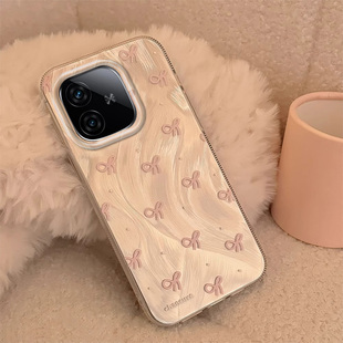 专属新品 爆款 防摔保护套全包ins风小清新 专用Z8X羽纱Z7网红Z5女Z3新款 适用IQOOZ10TURBO蝴蝶结手机壳Z9TURBO