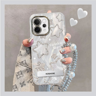 适用VIVOS50闪粉星星手机壳S50promini摄像头全包防摔保护套简约高级感专用新品新款巨好看男女绝美网红高端