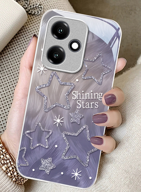 适用羽纱星星荣耀400手机壳300ultra少女200玻璃100新款90GT防摔80SE保护套70PRO+金属漆60专用honor50/power