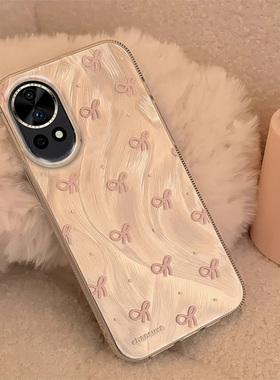 适用蝴蝶结华为nova14pro手机壳13Ultra爆款12活力版羽纱11se专用10全包9少女8新款7镜头膜6防摔5保护套超火