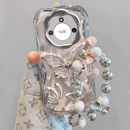 适用华为荣耀x50i手机壳新款x40软硅胶防摔honor可爱女网红x30浪漫x20se蝴蝶x10电镀9x高级感x8x镜头全包GT潮