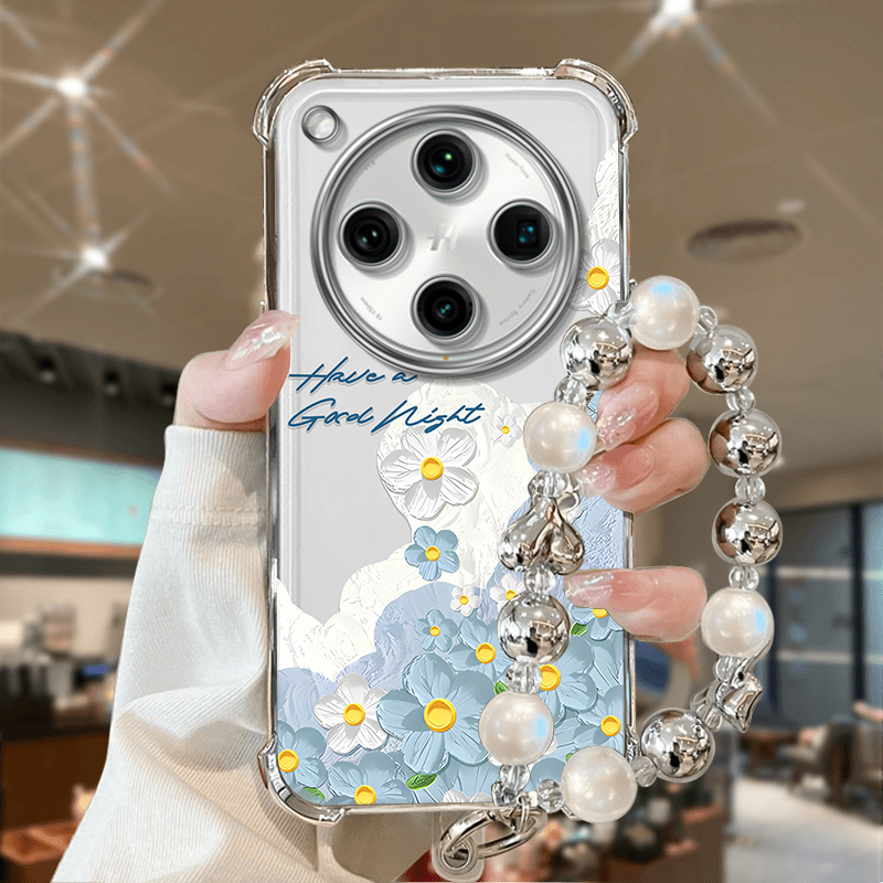适用油画花OPPOFindx8s+手机壳X7ultra带支架x8pro新款少女心小清新ins风爆款防摔保护套硅胶全包专用创意
