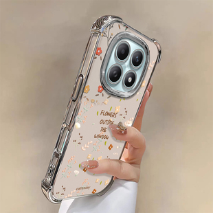 适用红米note14pro+满屏碎花手机壳13女12R专用11EPRO新款四角防摔气囊9保护套redmi带支架极速版小清新外壳