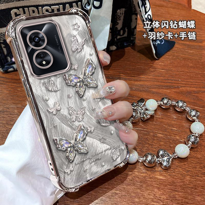 适用OPPOA系列闪钻蝴蝶手机壳