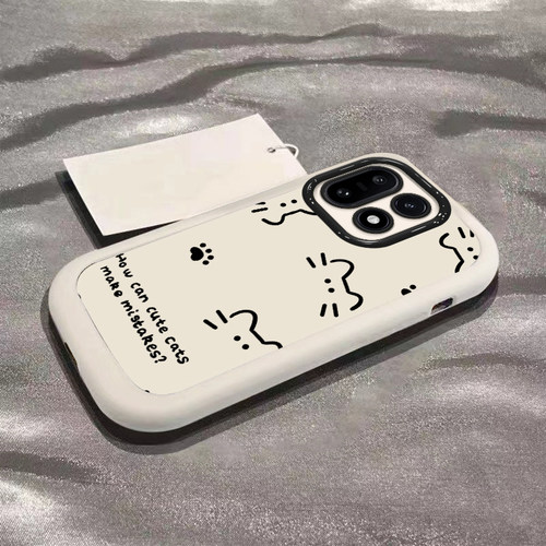 适用一加系列线条猫咪手机壳
