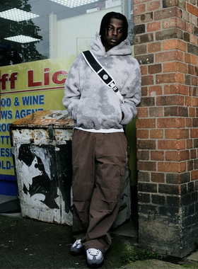 Mertra 情侣款美式街头复古 Lambswool 连帽卫衣女宽松拉链外套潮