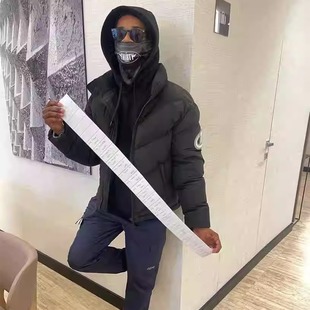 Trapstar 冬季新款时尚羽绒服男女款立领面包服情侣外套潮流无帽