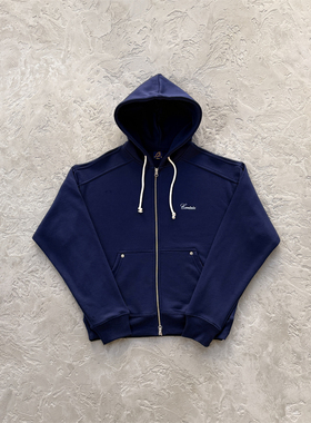 Corteiz 运动连帽卫衣长裤 work zip set -navy男女百搭运动套装