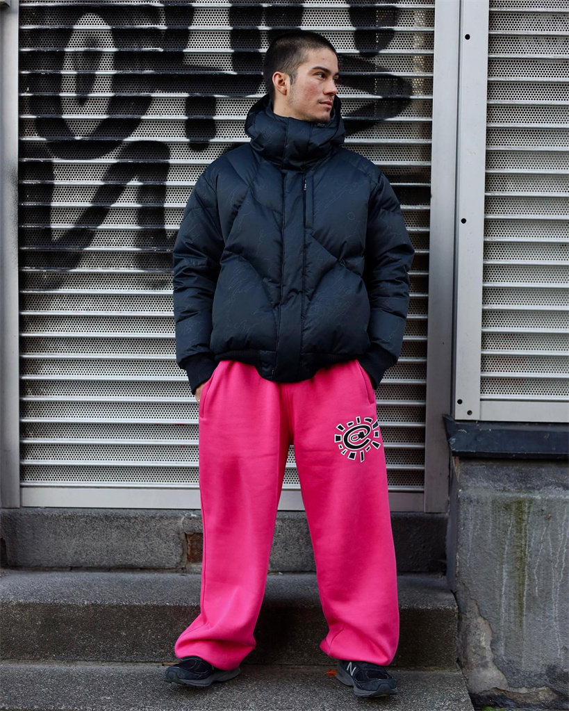 美式太阳卷街头阔腿裤子adwysd