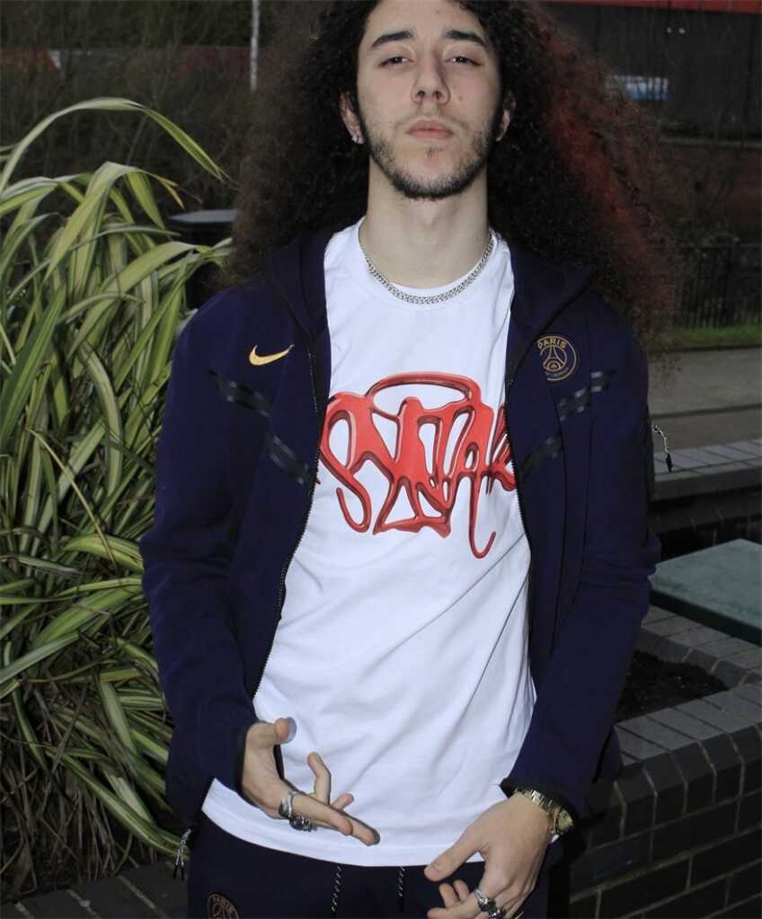 圆领休闲红色潮牌夏季短袖T恤