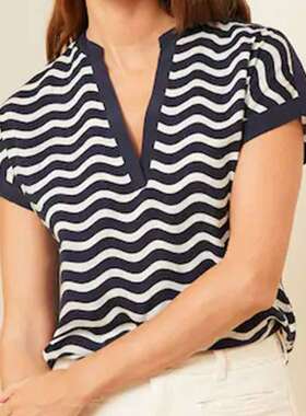 202459欧美t恤女短袖服装外贸时尚休闲上衣新款女装women clothes