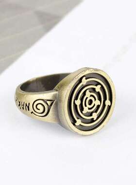 动漫周边火影忍者宇宙波佐助戒指复古环保合金手饰直销