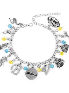 新款欧美影视riverdale河谷镇创意吉他吊坠手链配饰品