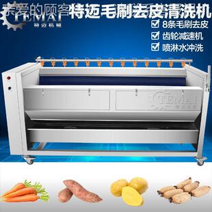 现货蔓菁圆根清皮CAG去机 根洗茎类蔬菜脱机皮 商用自动毛刷洗菜