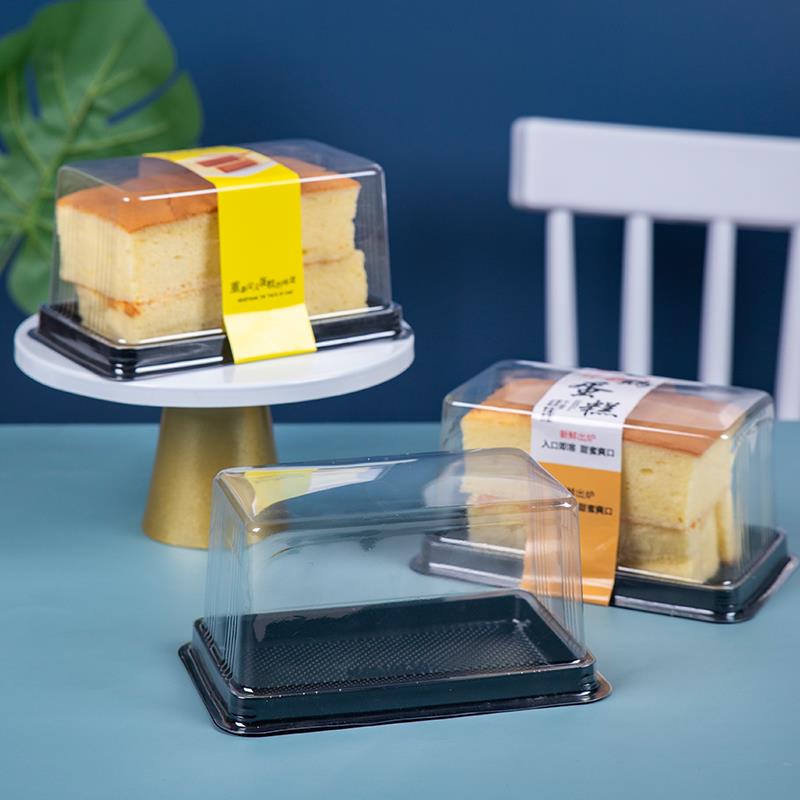 蛋糕卷包装盒长方形瑞士卷毛巾卷切块半圆慕斯拿破仑蛋糕包装盒子