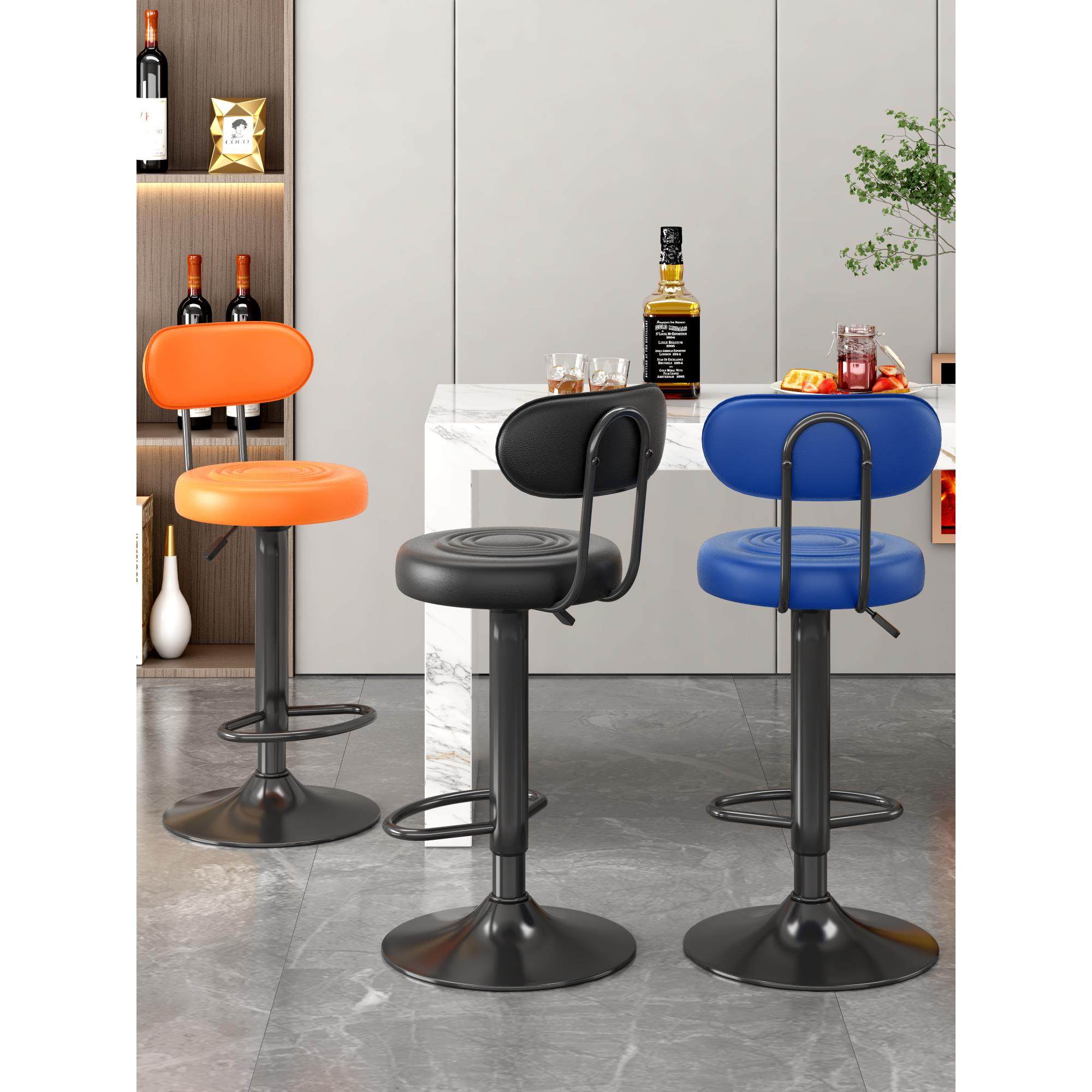 吧台椅高脚凳吧台凳升降旋转收银台轻奢高级感酒吧椅子家用高凳子