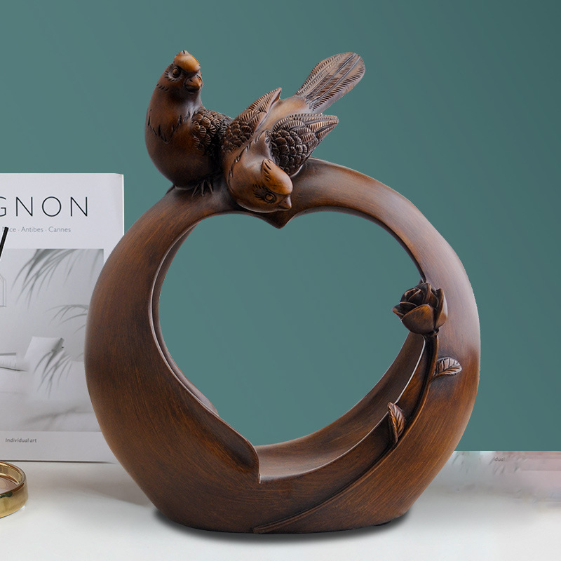 厂家直销创意欧式木纹喜鹊红酒架