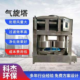 厂家直供废气除味除尘漆雾净化旋流塔洗涤塔耐高温不锈钢气旋塔